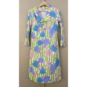 Vintage Emilio Pucci May D&F Floral Bamboo Dress 60s 70s Mod